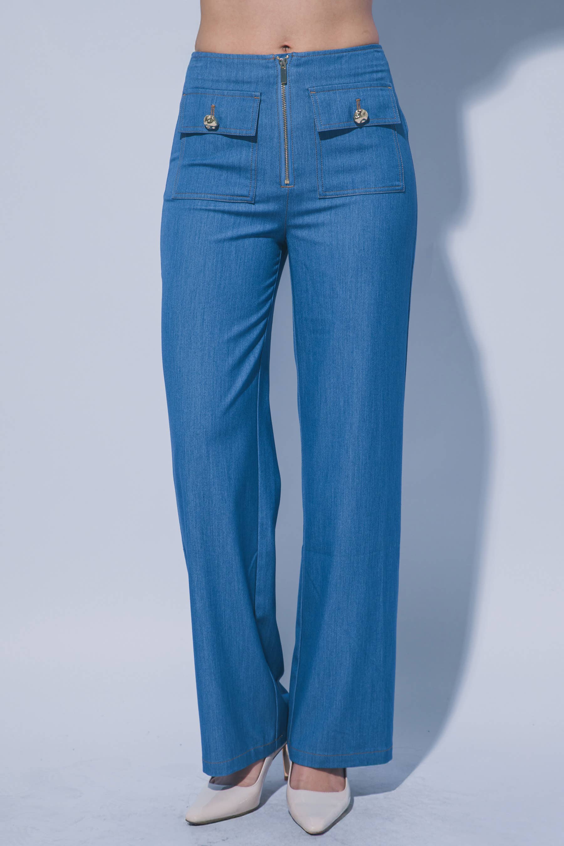 ..0205 Wide Leg Denim Jeans SI-29467