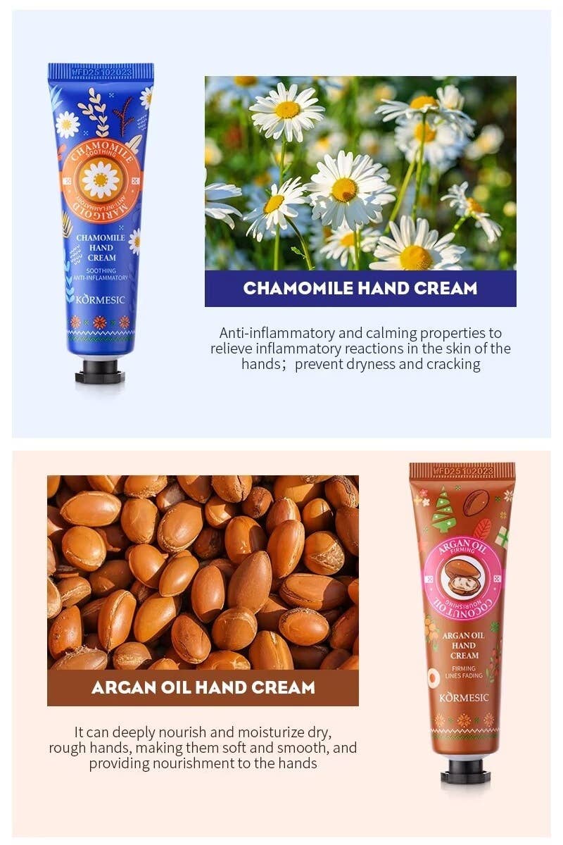 Natural Scent Moisturizing Hand Cream Set