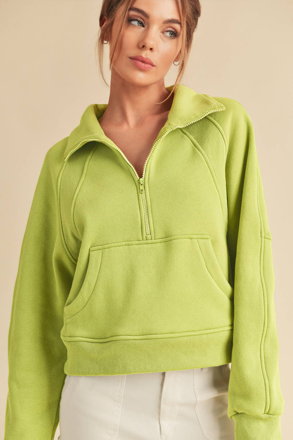 950CK Dove Funnel Neck Half Zip 6