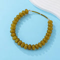 Chunky Beaded Natural Swirl Statement Necklace | 40NK9741