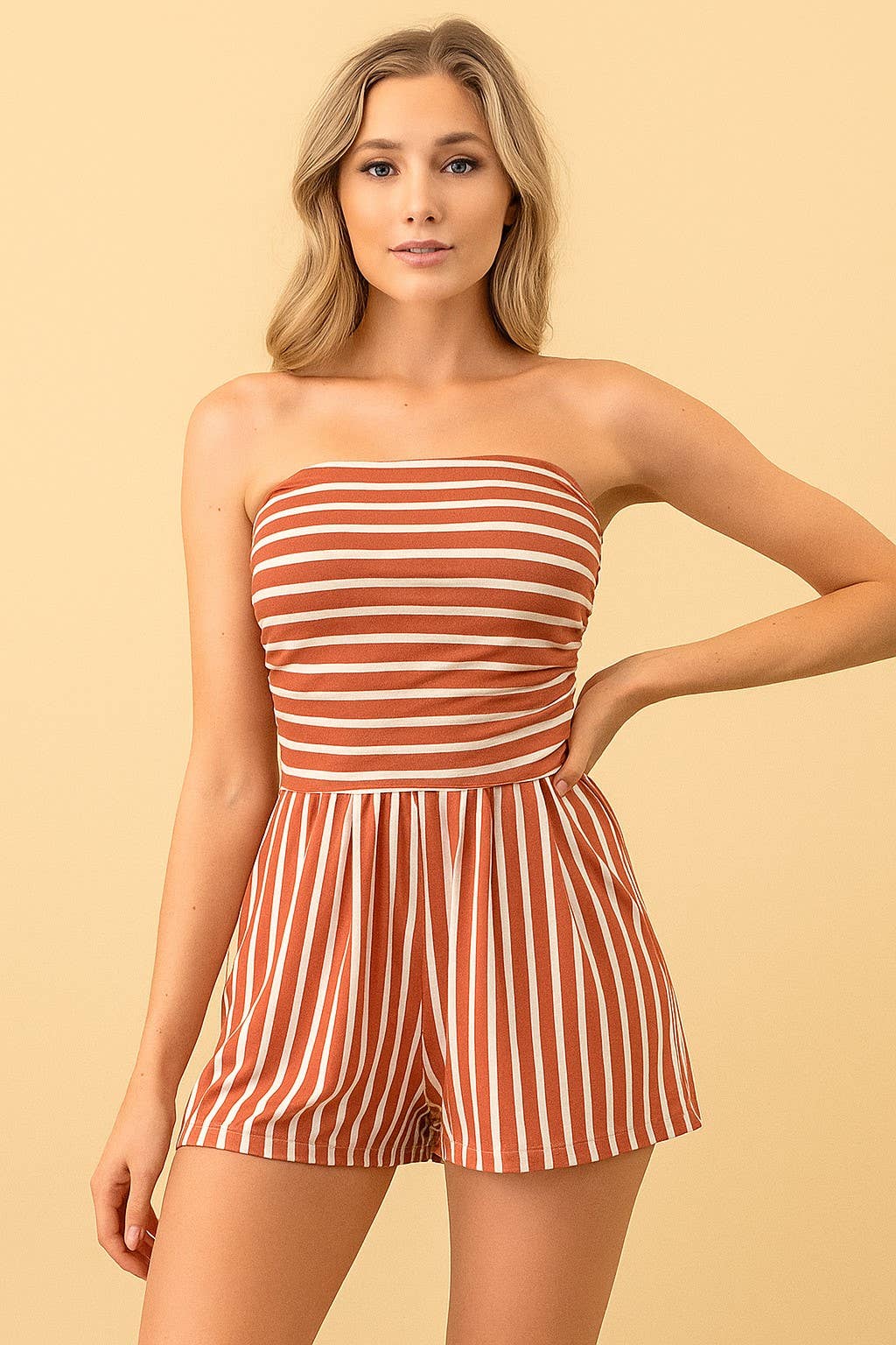 AR33003AS - STRIPE TUBE ROMPER
