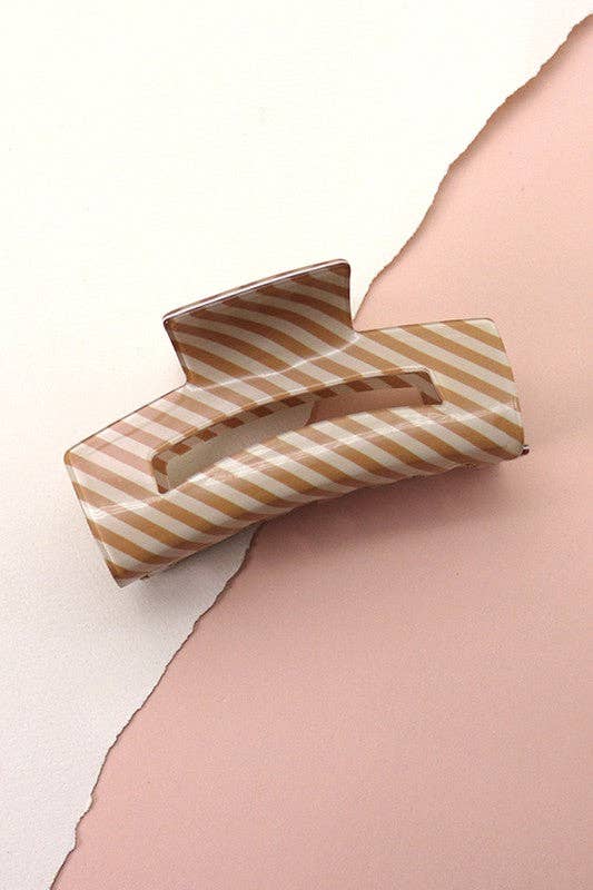 STRIPE HAIR CLAW CLIPS | 40H564
