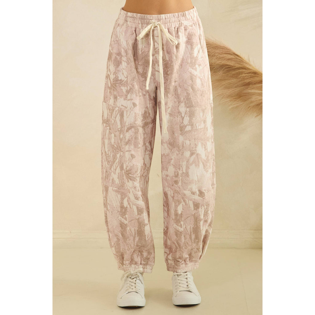 Printed French Terry Pants