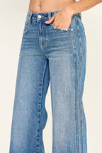 P7146W-MD MID RISE COMFORT WIDE LEG W/ SEAM DETAILING