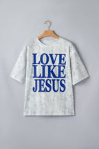 PRETTY BASH Love Like Jesus Camo Graphic T-Shirt