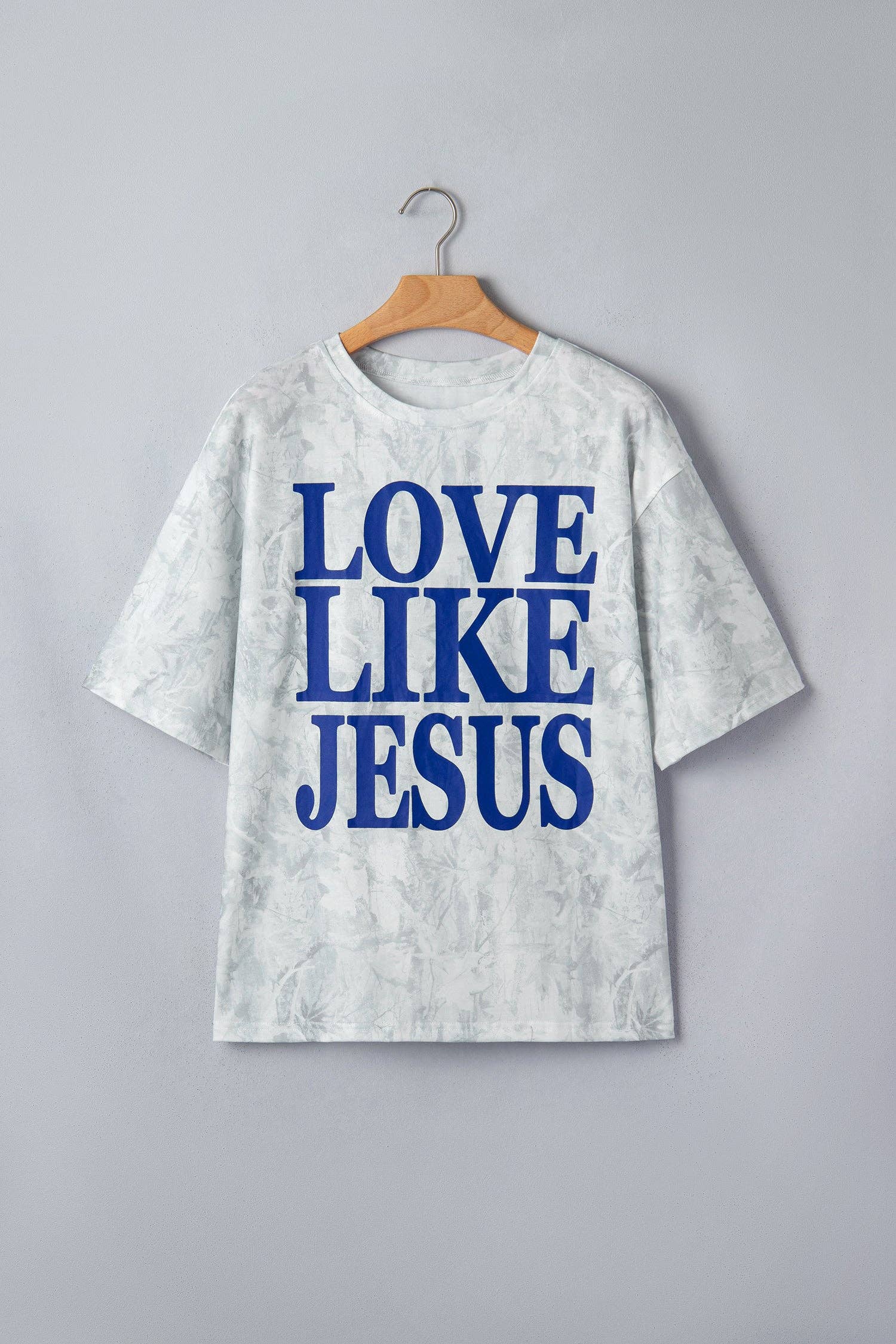 PRETTY BASH Love Like Jesus Camo Graphic T-Shirt