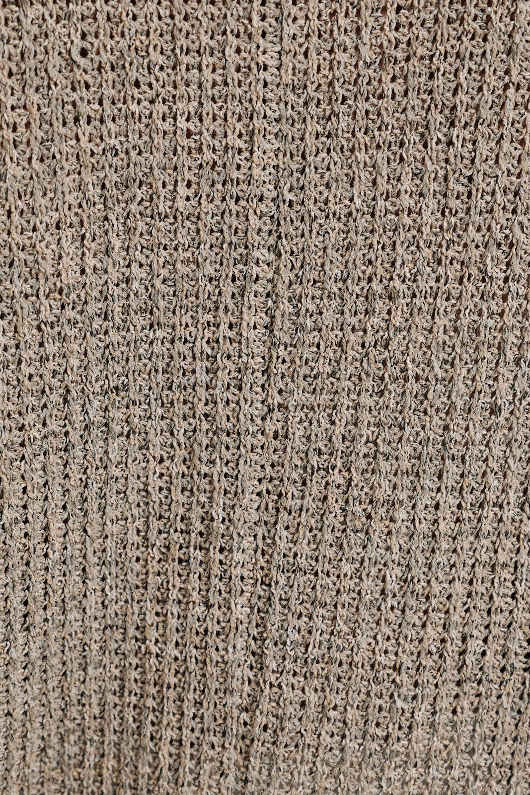 Oatmeal Boucle Crew Neck Kimono Sleeve Top