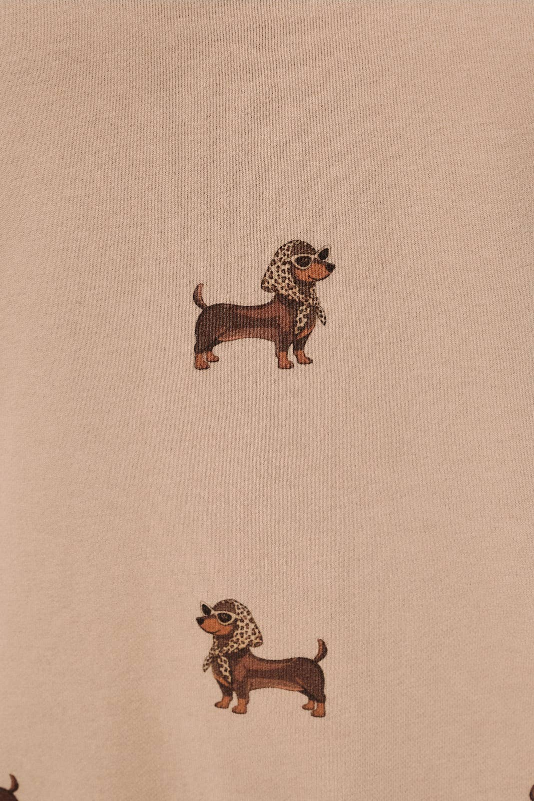 Weenie Dog All Over Print Crew Neck Sweatshirt