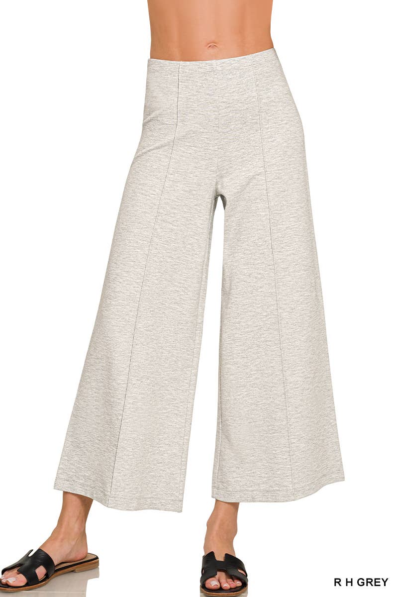 Pintuck Wide Leg Pants