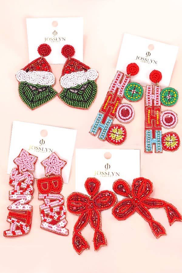 HOLIDAY GRINCH EARRINGS