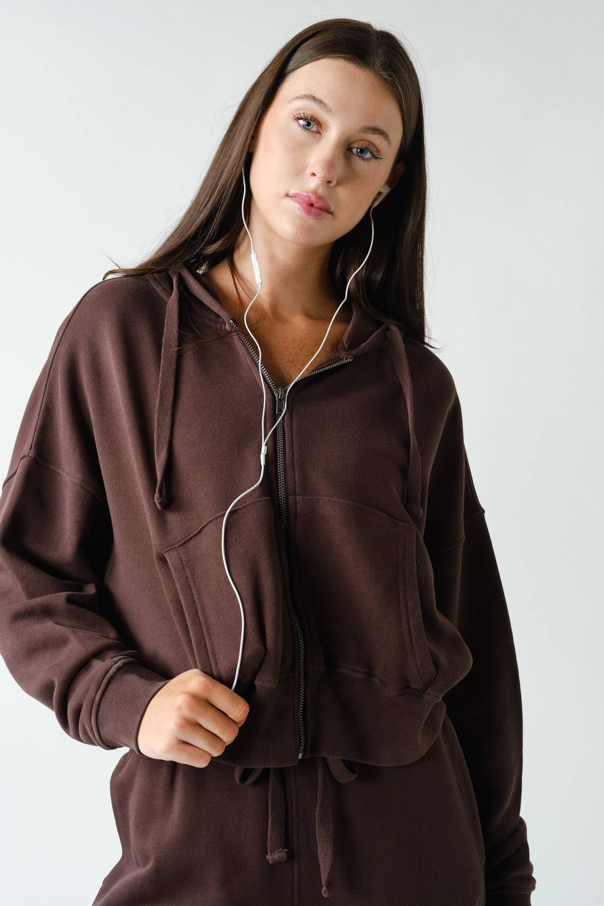 Urban Ease Mineral Wash Hoodie Jacket
