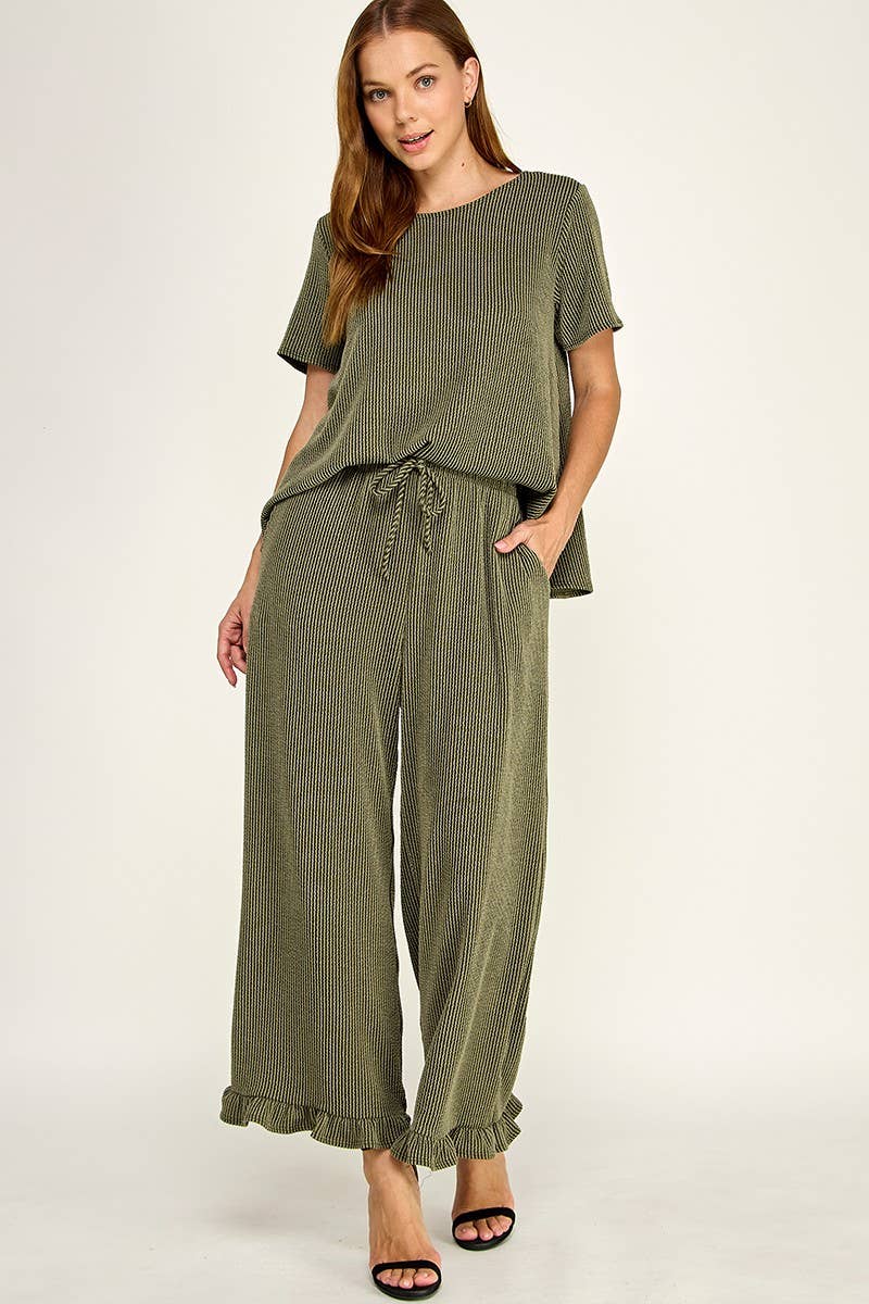 Solid Curly Rib Set