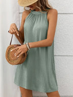 Sleeveless Round Neck Loose Fit Summer Dress for Women