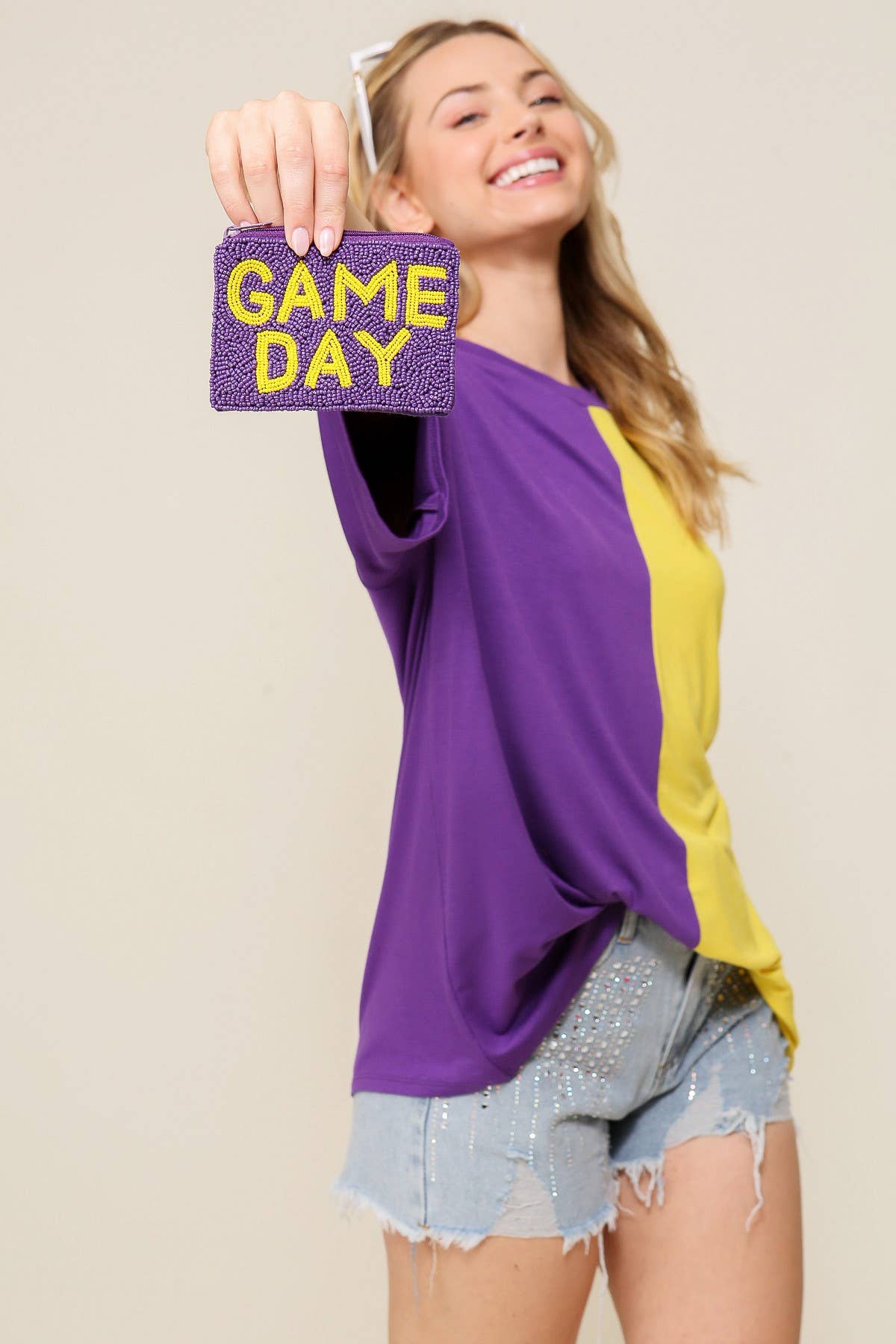 Game Day Multi Color Knit Top 3