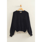 Chenille Crew Neck Sweater