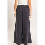 Wide Leg Mineral Wash Pants