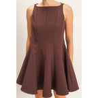 Sleeveless Fit And Flare Dress