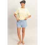 Striped Drawstring Waist Shorts