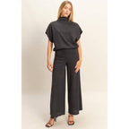 Dolman Sleeve Top And Pant Set