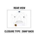 C.C HOME RUN Letter Stripe Two Tone Trucker Cap
