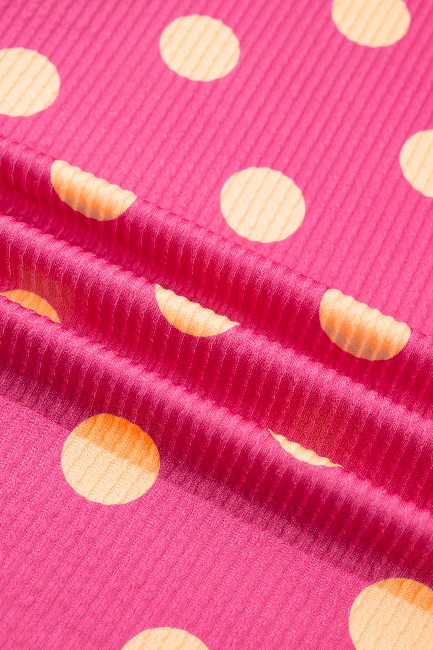 PRETTY BASH Polka Dot Patch Pocket Drop Shoulder Top