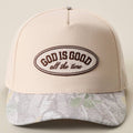 GOD IS GOOD All The Time Patch Camo Brim Baseball Cap