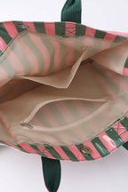 Striped Rectangular Shopper Tote Bag
