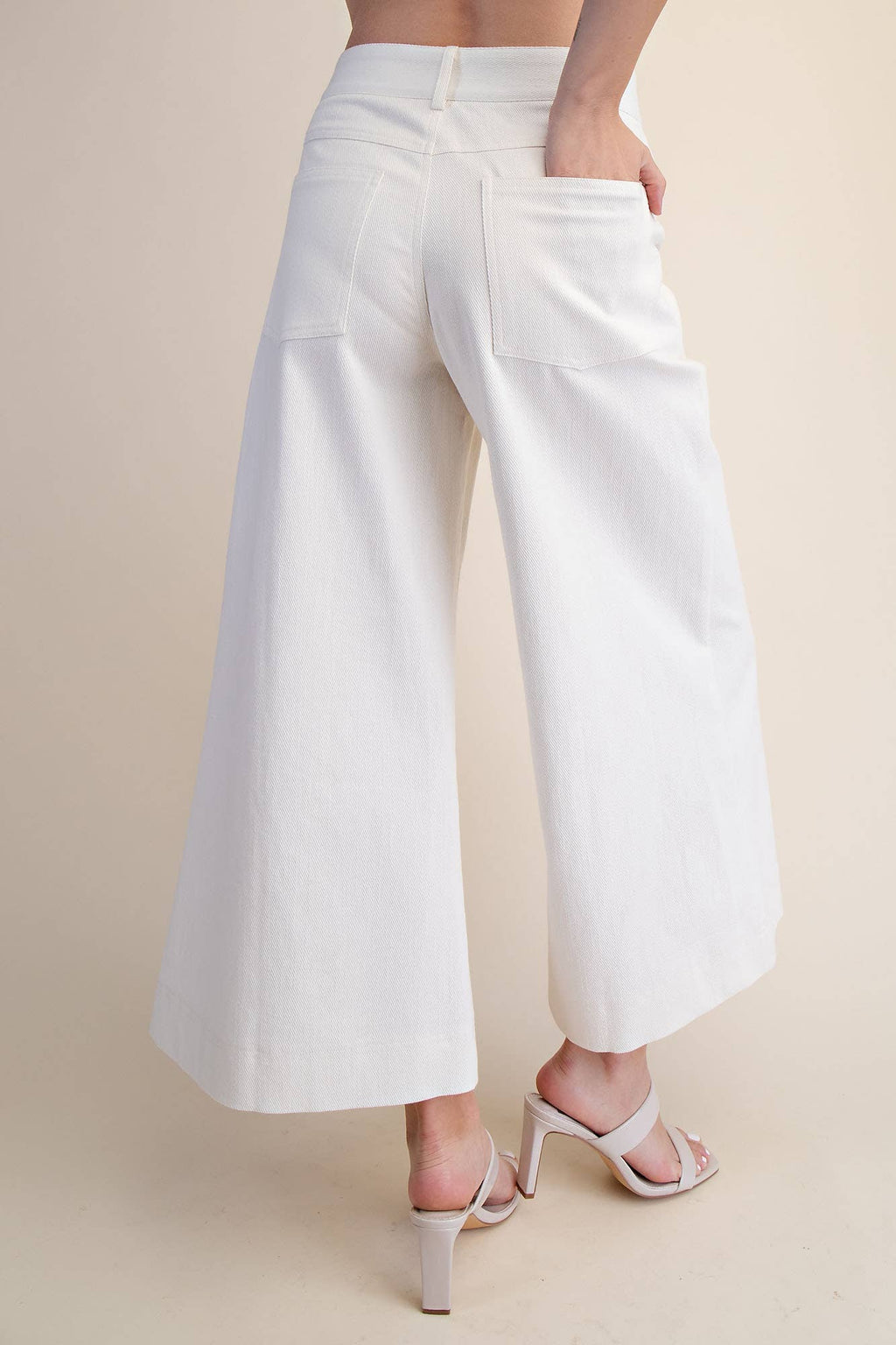 Crop High-Rise Wide-Leg Pants