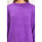 Ribbed Crew Neck Sweater
