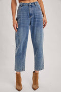 Mid Rise Barrel Jeans