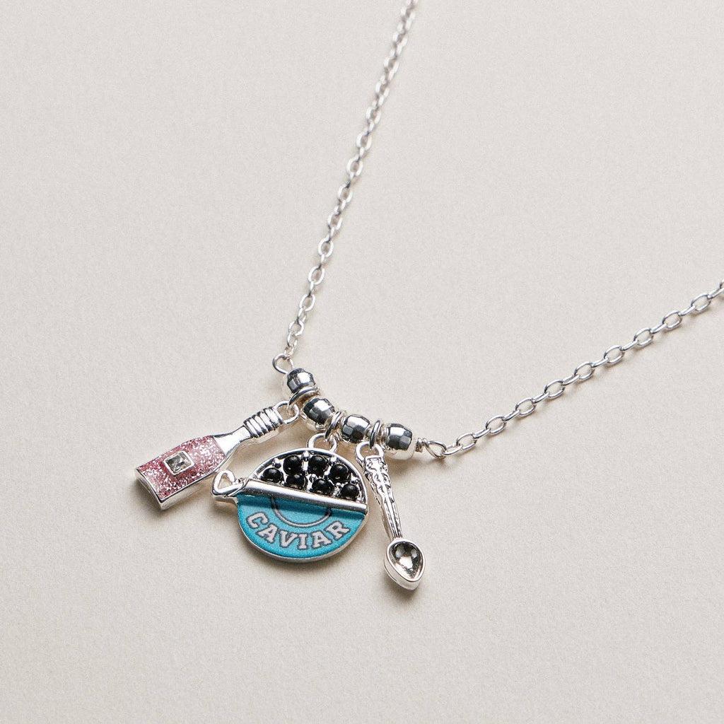 Caviar Charm Necklace | Whimsical Pendant Jewelry