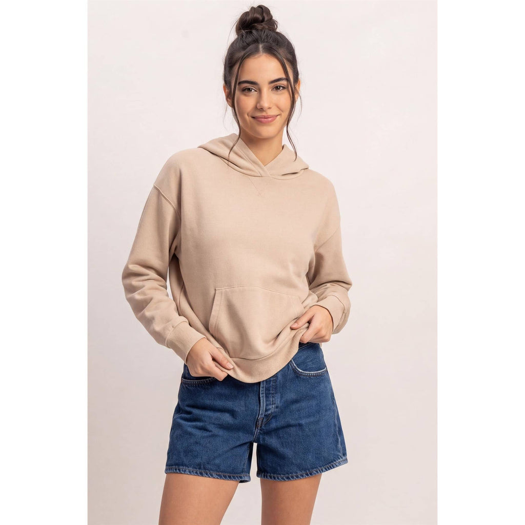 Long Sleeve Hoodie With Kangaroo Pocket
