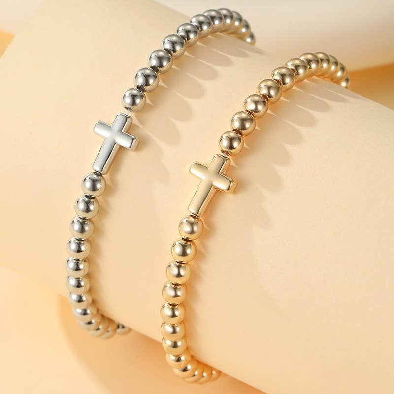 CROSS BALL CHAIN BRACELET | 40B5239