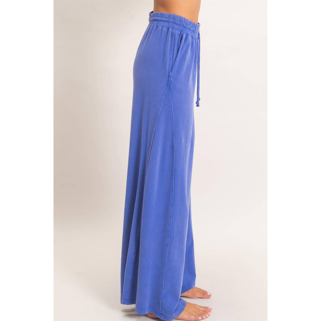 Wide Leg Mineral Wash Pants
