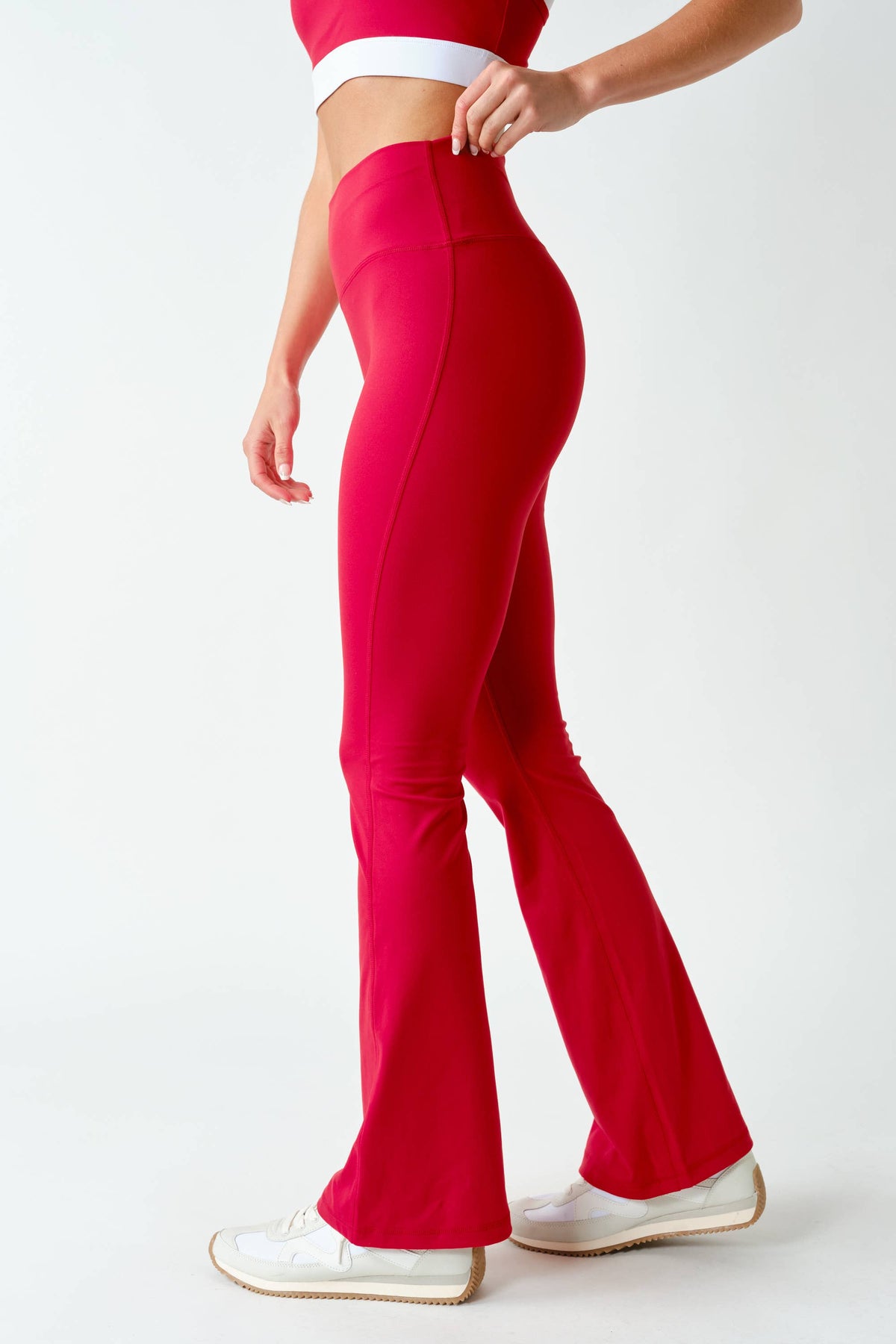 Venice Seamless-Front Flare Pants
