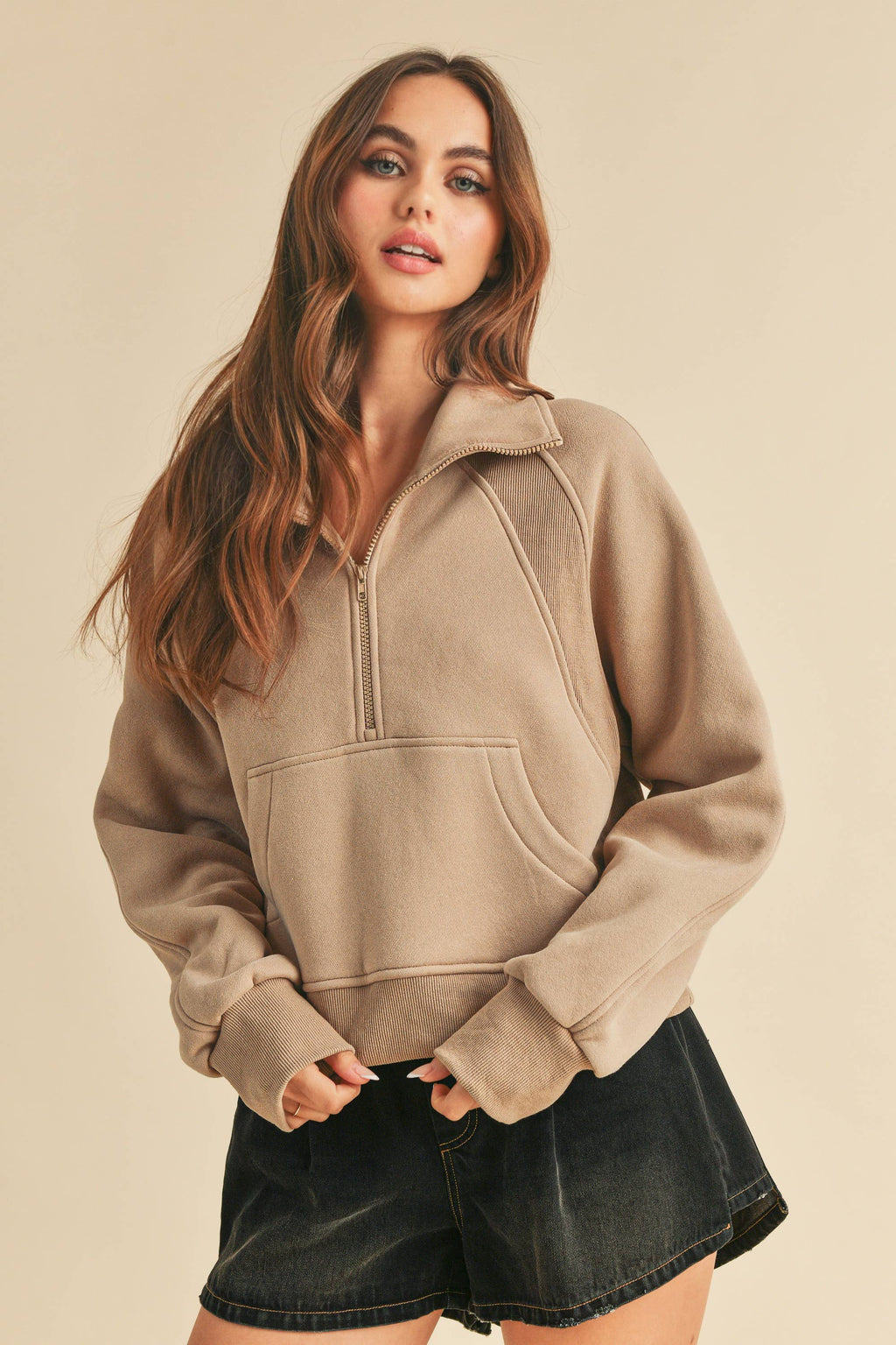 950CK Dove Funnel Neck Half Zip 6