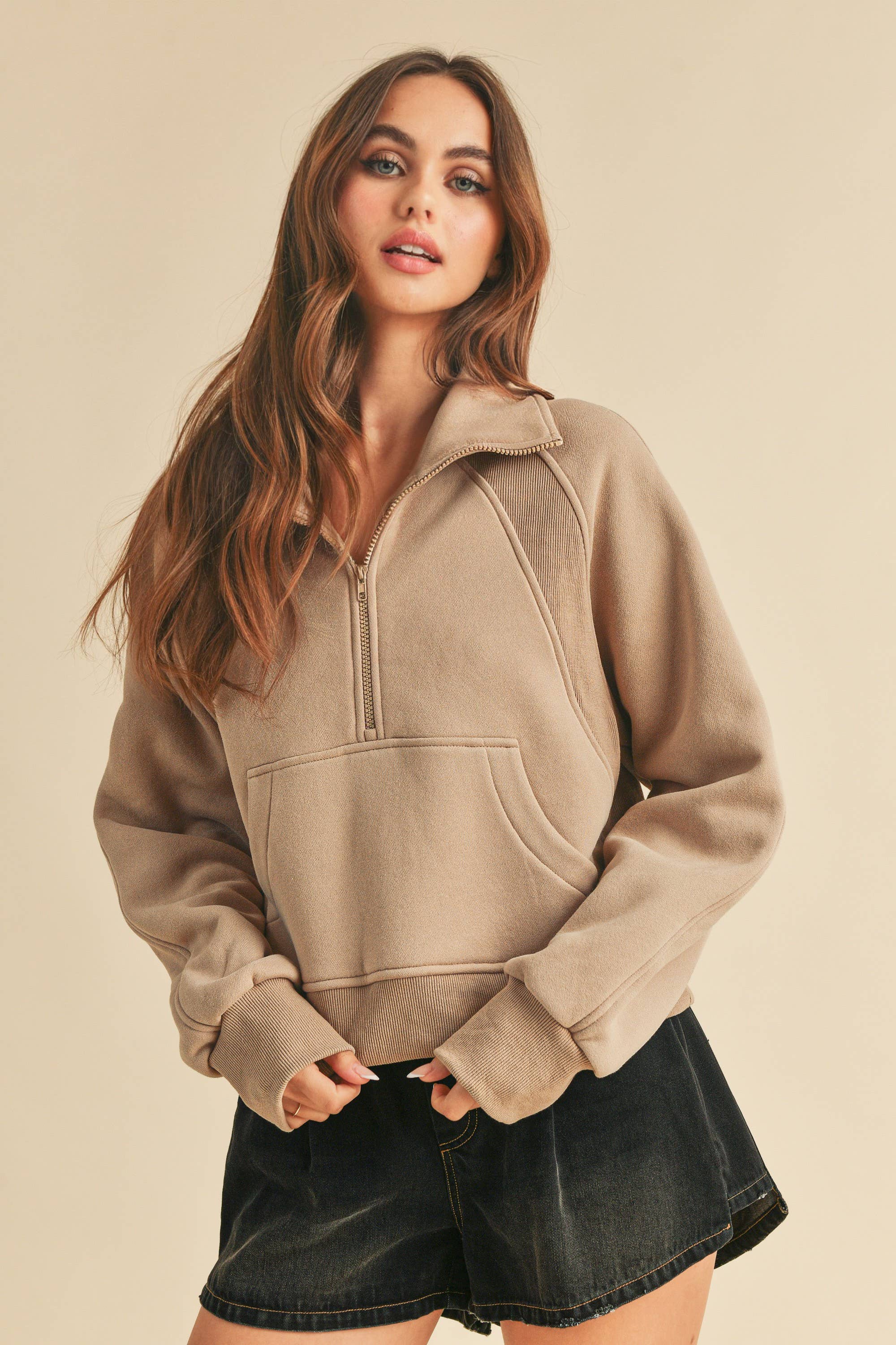 950CK Dove Funnel Neck Half Zip 6