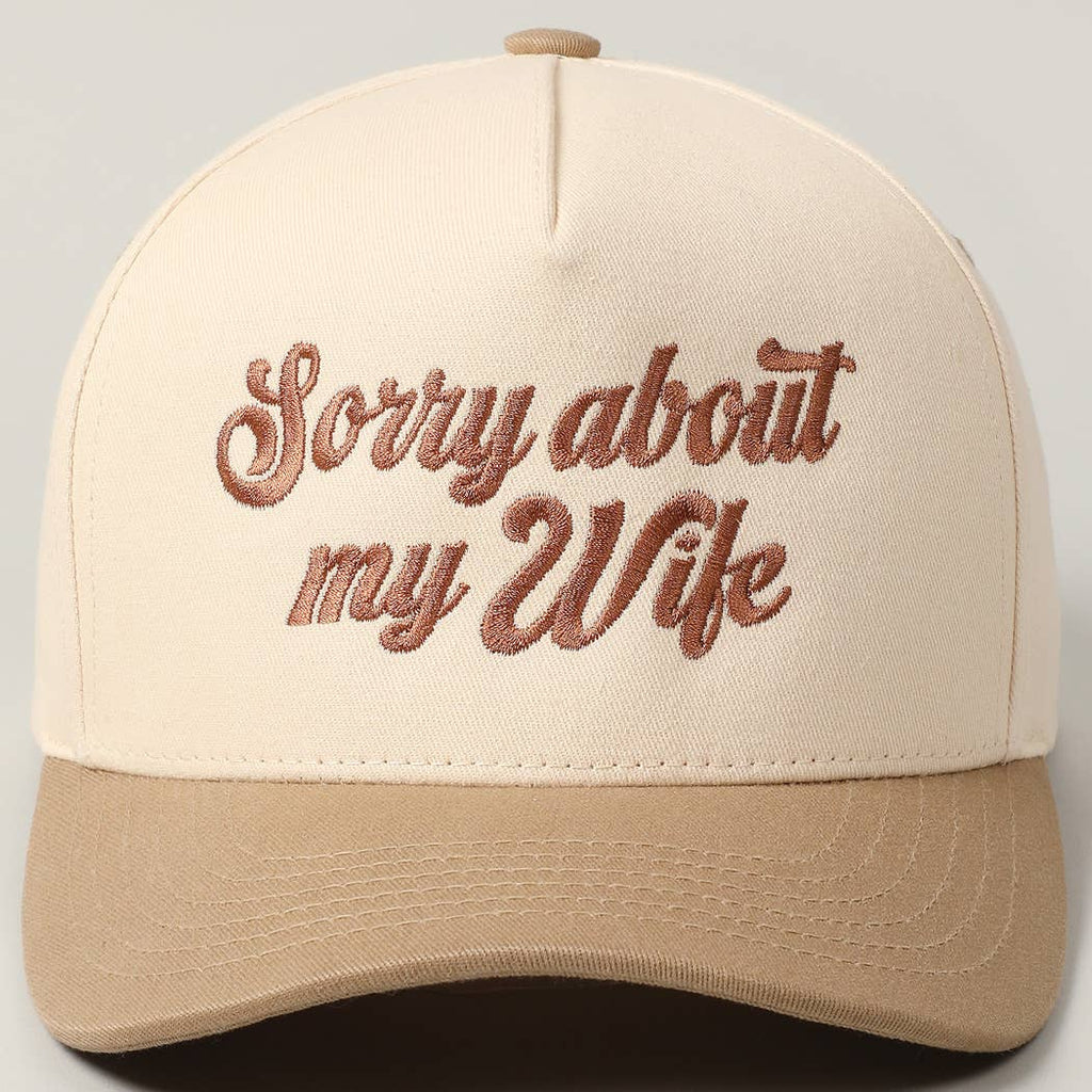 Sorry About My Husband Cap