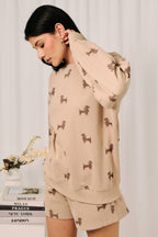 Weenie Dog All Over Print Crew Neck Sweatshirt
