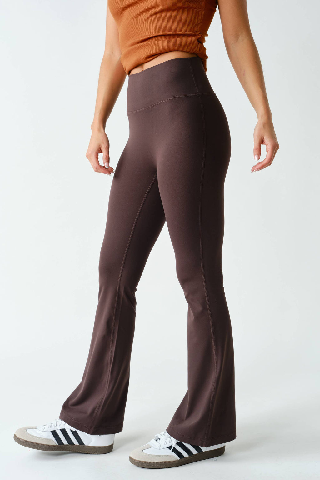 Venice Seamless-Front Flare Pants