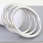 Multi Polished Bangle Bracelet