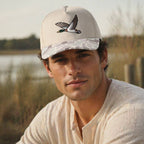 Flying Mallard Embroidered Camo Brim Trucker Hat