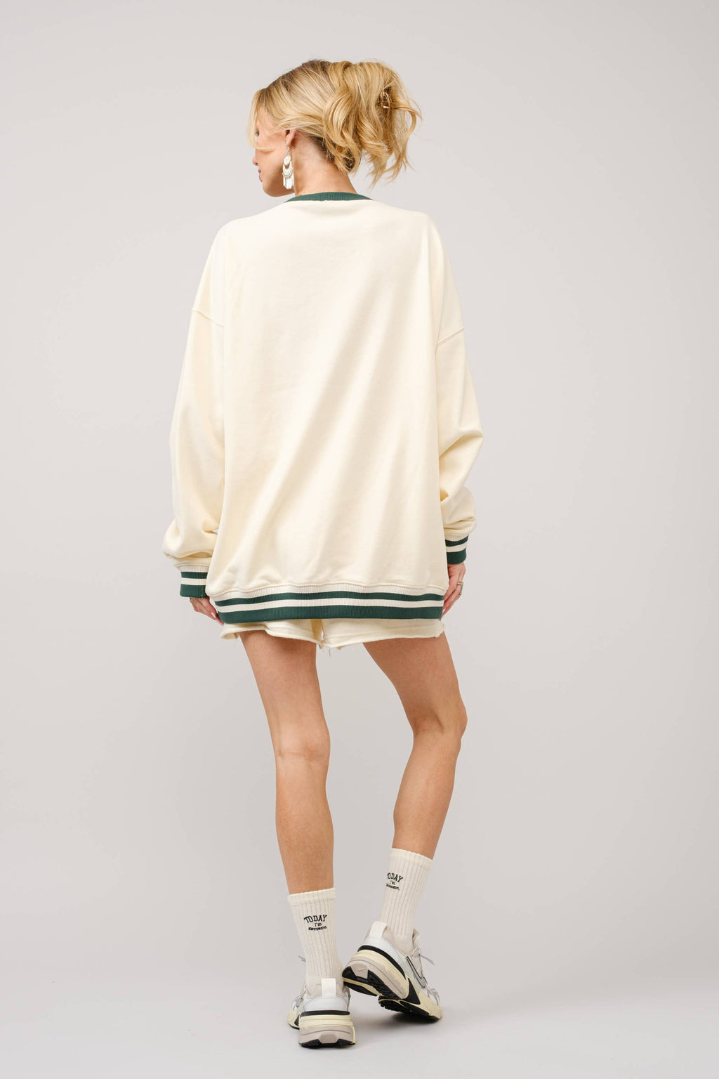 36555T - Stripe Ribbed Oakland Leisure Club Sweatshirt