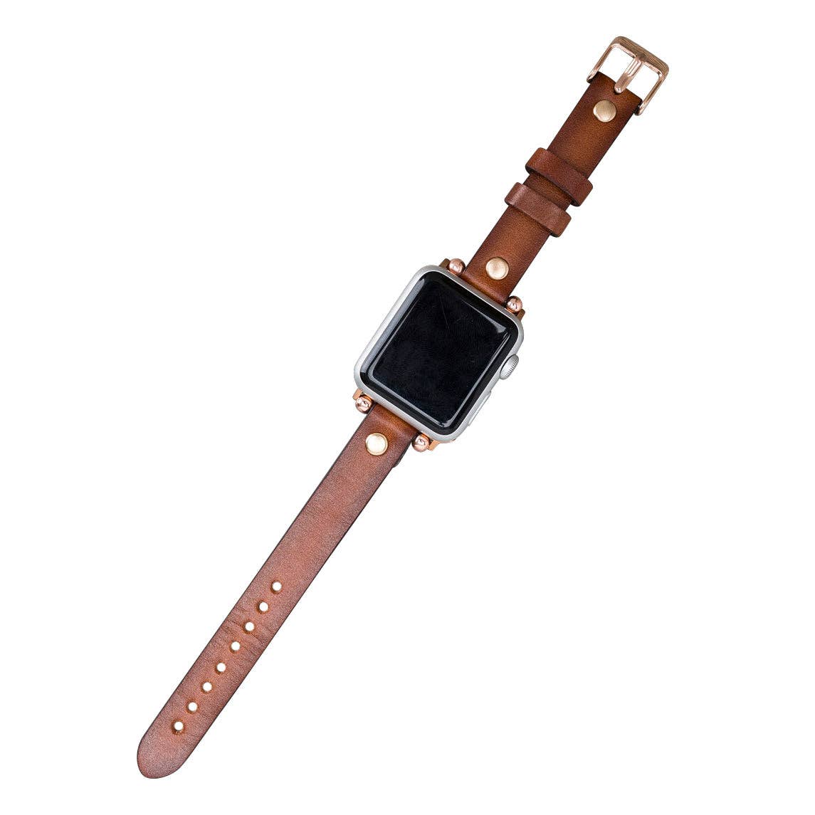 Apple Watch Band 38mm 40mm 42mm 44mm, Leather Watchband, Leopard Apple Watch Strap, iWatch Bracelet, Personalized Gift, Custom iWatch Band