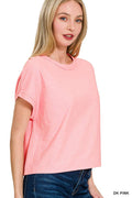 Cotton Slub Short Sleeve Tee - Zenana