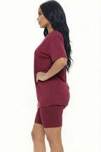 Loose Fit Top & Bike Shorts Set