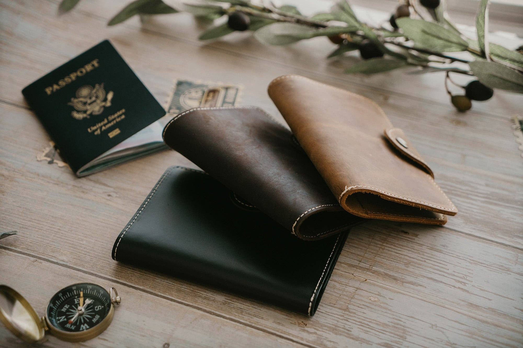 Personalized Leather Passport Cover, Leather Journal, Refillable Custom Notebook Travel Journal, Handmade Journal, Personalized Wedding Gift, Groomsmen Gift, Wedding Gift