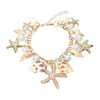 Coastal Pearl Charm Bracelet