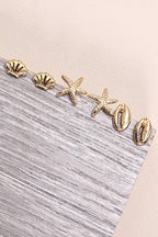 Trio Stud Shell Earrings