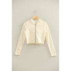 Zip Up Cropped Hoodie